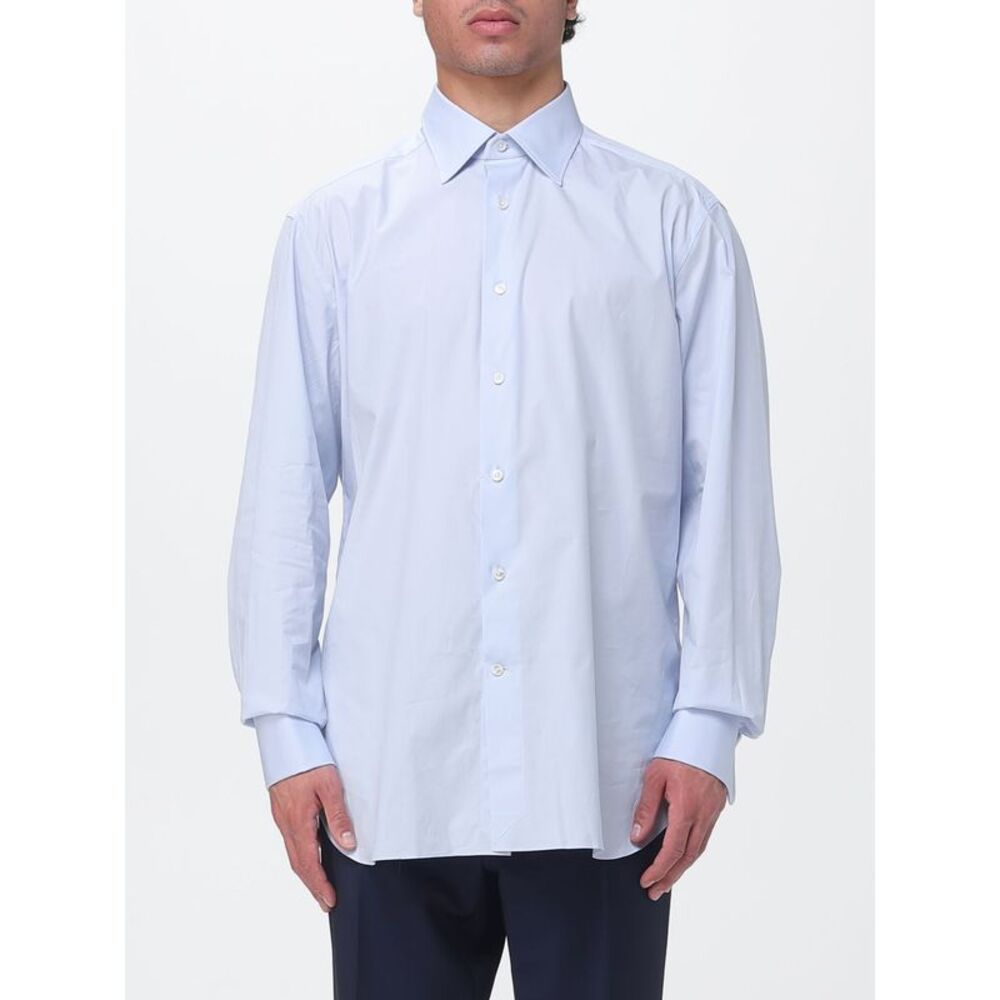 Zegna Shirt Men Gnawed Blue